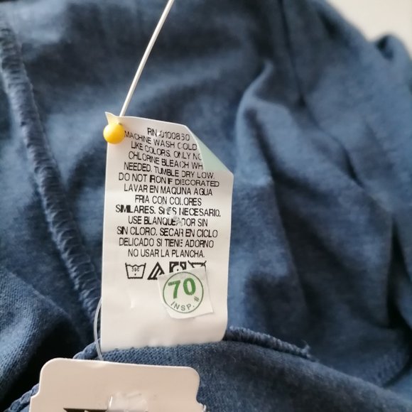 Pacific Mens Navy Blue Red Rock Canyan Long Sleeve Pullover Hoodie Size L - Picture 6 of 6